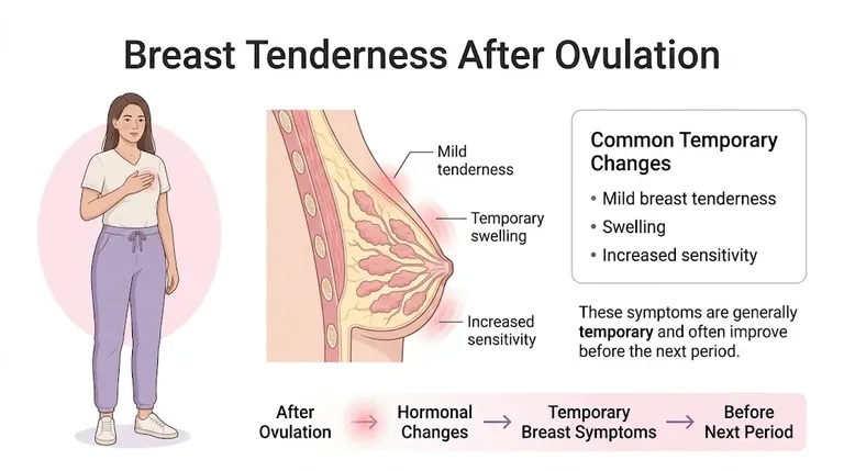 Breast tenderness after ovulation