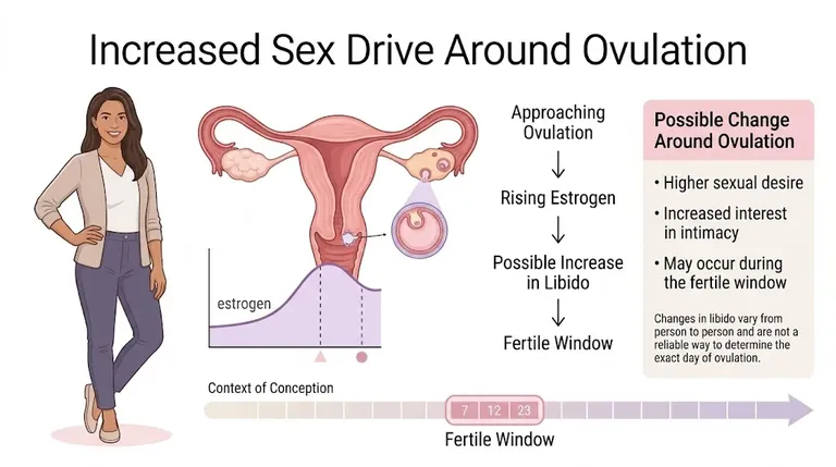 Increased sex drive around ovulation