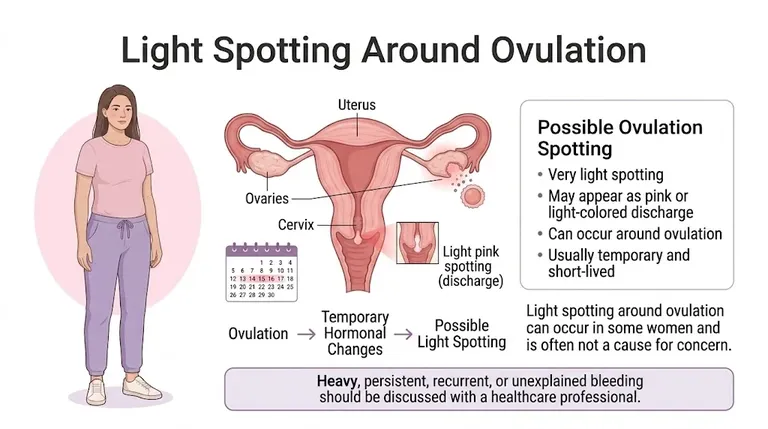 Light spotting around ovulation