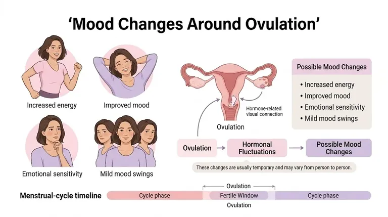 Mood changes around ovulation