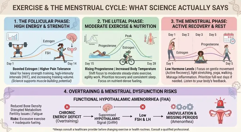 Exercise and the menstrual cycle: what science says about training in the menstrual, follicular, ovulation and luteal phases