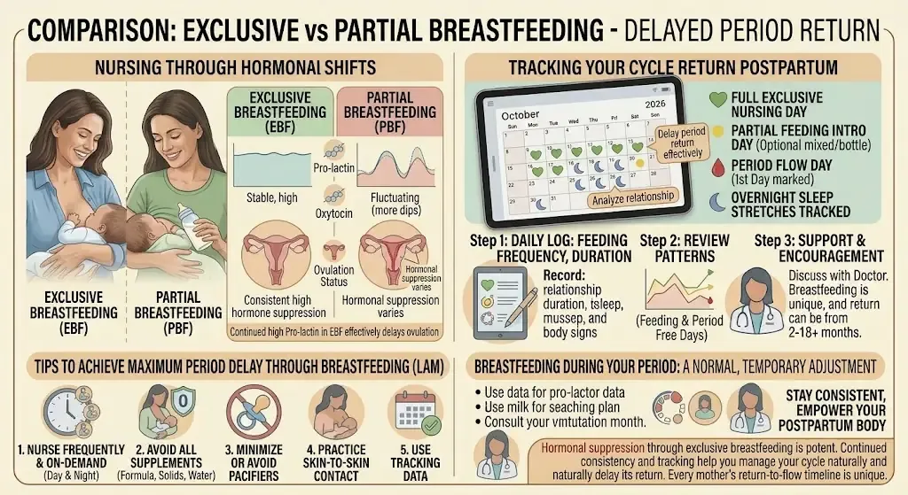 Periods While Breastfeeding: When They Return, Milk Supply & More 4 Breastfeeding during a period: milk supply and nursing patterns